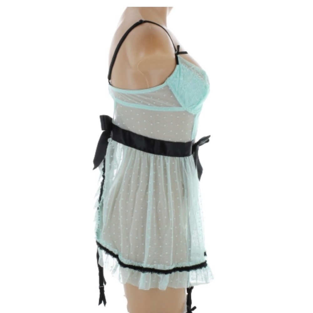 G String
Deamgirl Lace Apron Babydoll With G-
string - Picture 8 of 11